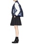 Figure View - Click To Enlarge - SACAI LUCK - Contrast sleeve down jacket