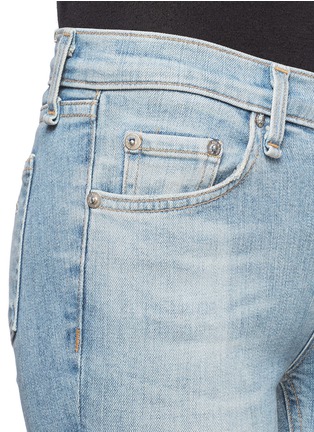 Detail View - Click To Enlarge - RAG & BONE - Skinny convoy stitch detail ripped jeans