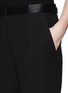 Detail View - Click To Enlarge - ALEXANDER WANG - Satin waistband crop pants