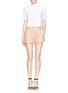 Figure View - Click To Enlarge - T BY ALEXANDER WANG - Fray trim crop shirt