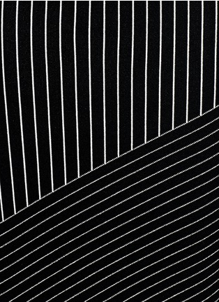 Detail View - Click To Enlarge - ALEXANDER WANG - Vertical and diagonal stripe pencil skirt