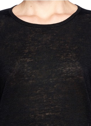 Detail View - Click To Enlarge - T BY ALEXANDER WANG - Linen silk jersey oversized T-shirt