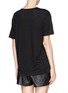Back View - Click To Enlarge - T BY ALEXANDER WANG - Linen silk jersey oversized T-shirt