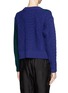 Back View - Click To Enlarge - SACAI LUCK - Colourblock wool knit sweater