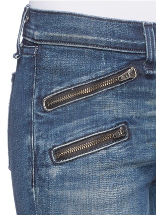Detail View - Click To Enlarge - RAG & BONE - Zipped pocket skinny jeans