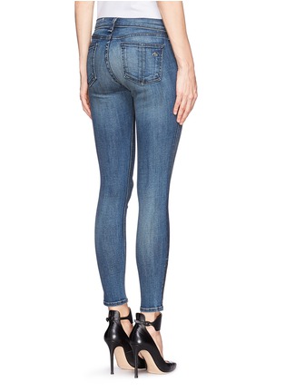Back View - Click To Enlarge - RAG & BONE - Zipped pocket skinny jeans