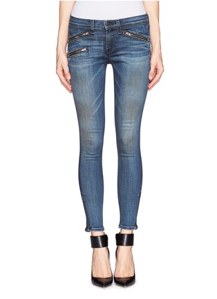 Main View - Click To Enlarge - RAG & BONE - Zipped pocket skinny jeans