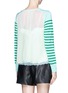 Back View - Click To Enlarge - SACAI LUCK - Lace hem wool sweater