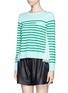 Front View - Click To Enlarge - SACAI LUCK - Lace hem wool sweater