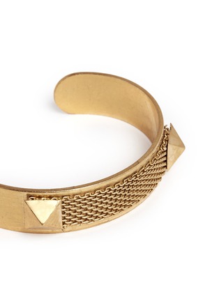 Detail View - Click To Enlarge - ELA STONE - Davy pyramid mesh cuff