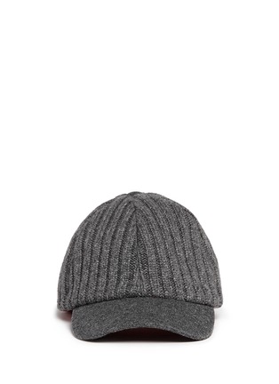 Main View - Click To Enlarge - MY BOB - Cashmere knit baseball cap