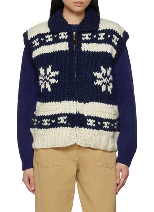 Main View - Click To Enlarge - SIENNE - Zip Up Wool Vest