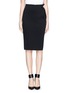 Main View - Click To Enlarge - LANVIN - Pinned asymmetric ruche pencil skirt