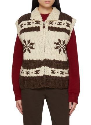 Main View - Click To Enlarge - SIENNE - Zip Up Wool Vest