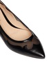 Detail View - Click To Enlarge - GIANVITO ROSSI - Mesh insert leather flats