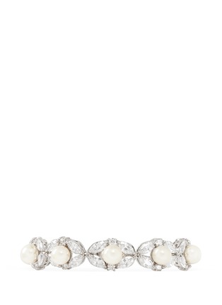 Main View - Click To Enlarge - CZ BY KENNETH JAY LANE - Cubic zirconia pearl vine bracelet