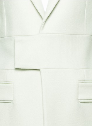 Detail View - Click To Enlarge - GIVENCHY - Neoprene band cavalry twill coat