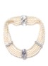 Main View - Click To Enlarge - CZ BY KENNETH JAY LANE - Cubic zirconia faux pearl choker necklace