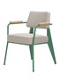 Main View - Click To Enlarge - VITRA - Fauteuil Direction Armrest Chair — Ivory/Green