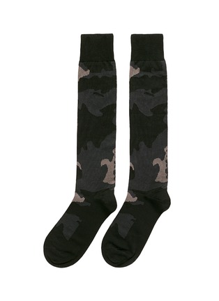 Main View - Click To Enlarge - VALENTINO GARAVANI - Camouflage cotton blend socks