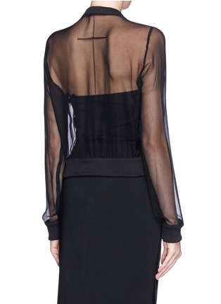 Givenchy - Semi-sheer Silk Cropped Top | Women | Lane Crawford