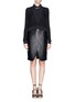 Figure View - Click To Enlarge - GIVENCHY - Semi-sheer silk cropped top