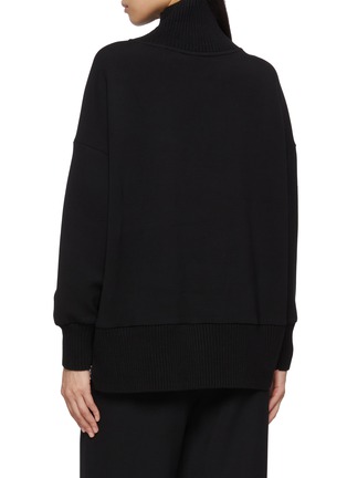 Back View - Click To Enlarge - VARLEY - Barker High Neck Cotton Knit Sweater