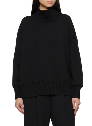 Main View - Click To Enlarge - VARLEY - Barker High Neck Cotton Knit Sweater
