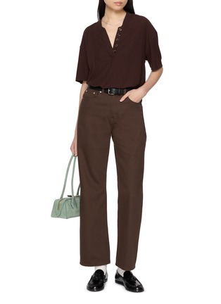 Figure View - Click To Enlarge - VARLEY - Kasey Mock Placket T-Shirt