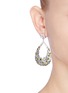 Figure View - Click To Enlarge - CZ BY KENNETH JAY LANE - Cubic Zirconia floral teardrop earrings