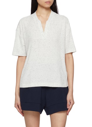 Main View - Click To Enlarge - VARLEY - Odette Mock Placket T-Shirt