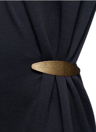 Detail View - Click To Enlarge - LANVIN - Pin waist ruche dress
