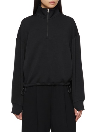 Main View - Click To Enlarge - VARLEY - Sian Cropped Half Zip Sweatshirt