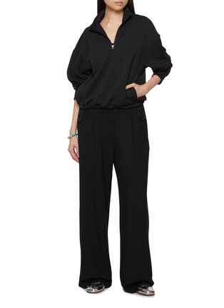Figure View - Click To Enlarge - VARLEY - Sian Cropped Half Zip Sweatshirt