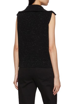 Back View - Click To Enlarge - VARLEY - Hally Half Zip Rib Cotton Vest
