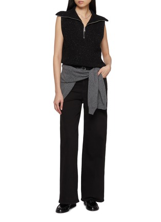 Figure View - Click To Enlarge - VARLEY - Hally Half Zip Rib Cotton Vest