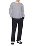 Figure View - Click To Enlarge - UNNA - Striped Long Sleeve T-Shirt