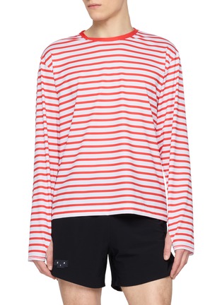 Main View - Click To Enlarge - UNNA - Striped Long Sleeve T-Shirt