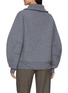 Back View - Click To Enlarge - HELMUT LANG - Quarter Zip Wool Knit Sweater