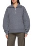 Main View - Click To Enlarge - HELMUT LANG - Quarter Zip Wool Knit Sweater