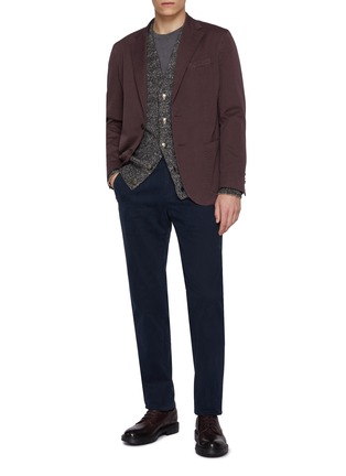 Figure View - Click To Enlarge - EQUIL - Jack Single Breasted Garment Dyed Blazer