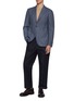 Figure View - Click To Enlarge - EQUIL - Jack Single Breasted Plaid Garment Dyed Blazer