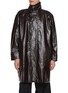 Main View - Click To Enlarge - MM6 MAISON MARGIELA - Oversized Sports Leather Jacket