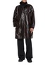 Figure View - Click To Enlarge - MM6 MAISON MARGIELA - Oversized Sports Leather Jacket