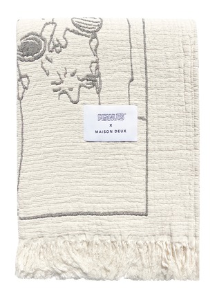 Detail View - Click To Enlarge - MAISON DEUX - x Peanuts Flight School Comic Blanket