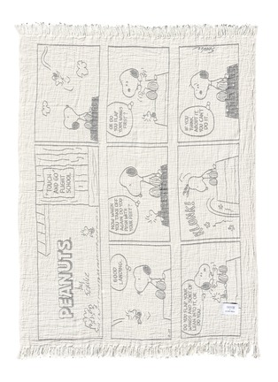 Main View - Click To Enlarge - MAISON DEUX - x Peanuts Flight School Comic Blanket