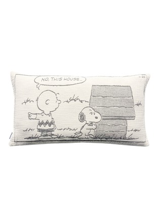 Detail View - Click To Enlarge - MAISON DEUX - x Peanuts XL Guard the House Cushion Cover