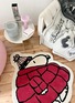 Detail View - Click To Enlarge - MAISON DEUX - x Peanuts Puffer Jacket Rug — Red/Pink