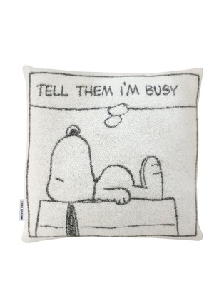 Detail View - Click To Enlarge - MAISON DEUX - x Peanuts Busy Comic Cushion Cover — Set Of 2