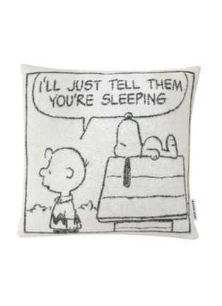 Detail View - Click To Enlarge - MAISON DEUX - x Peanuts Busy Comic Cushion Cover — Set Of 2